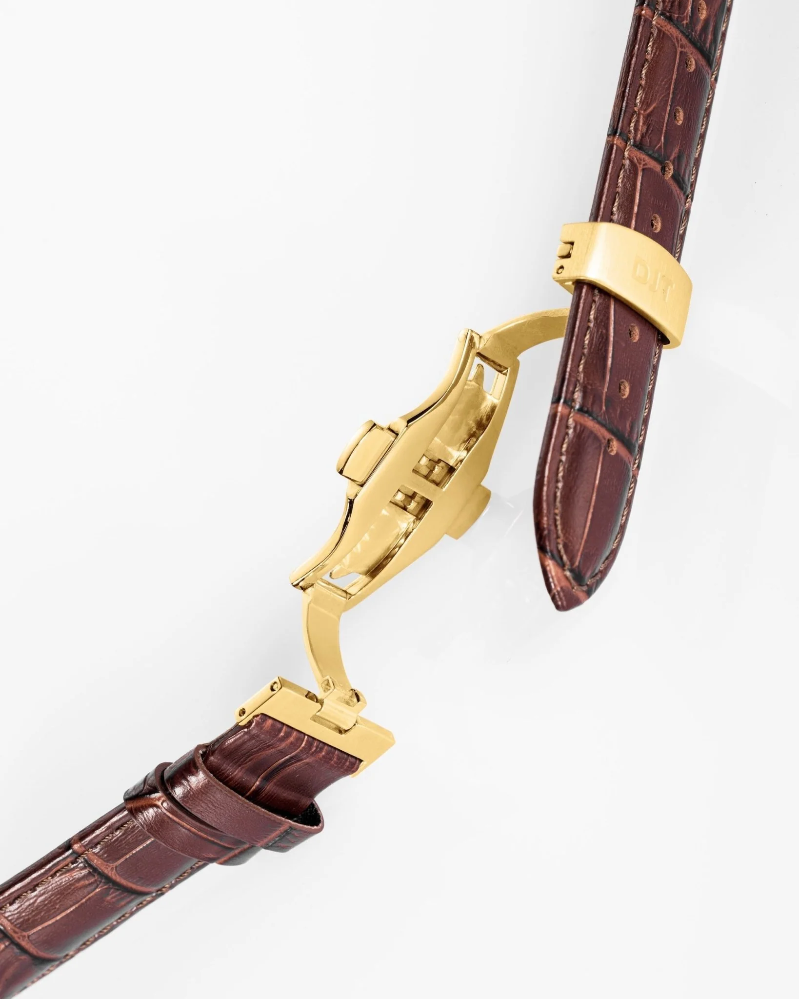 Fight Fight Fight Brown Leather Strap - Image 2