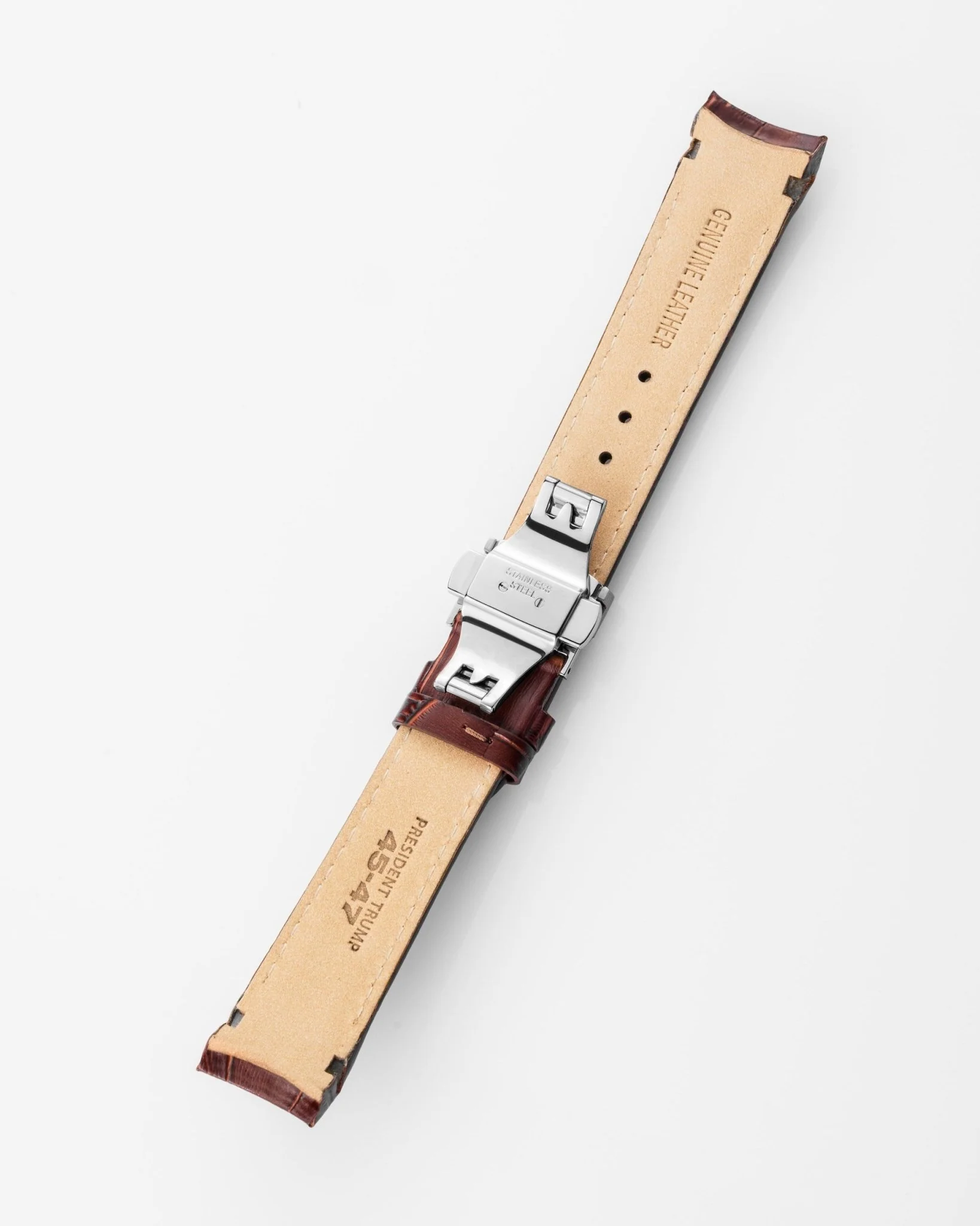 Fight Fight Fight Brown Leather Strap - Image 6