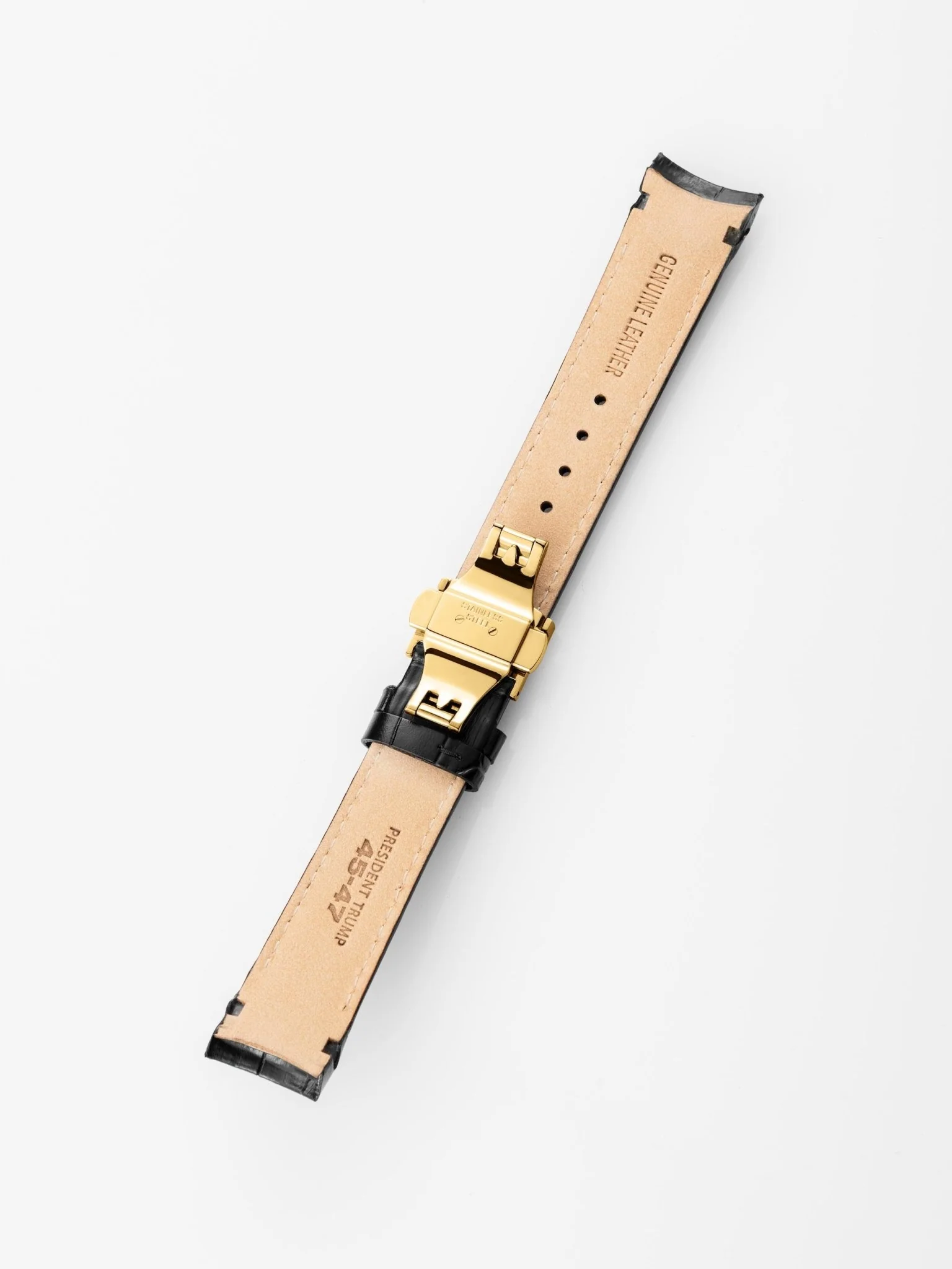 Fight Fight Fight Black Leather Strap - Image 3